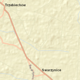 Trzebiechów Street Map