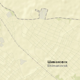 Shimanovsk Street Map