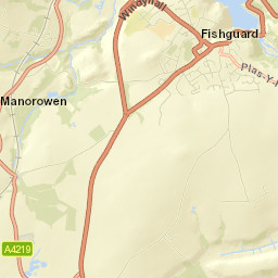 Fishguard Street Map