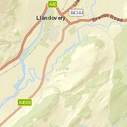 Llandovery Street Map