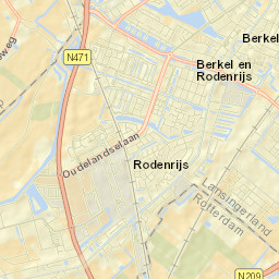Berkel en Rodenrijs Street Map