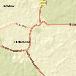 Lieberose Street Map