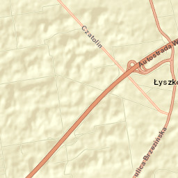 Łyszkowice Street Map