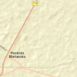 Puszcza Mariańska Street Map