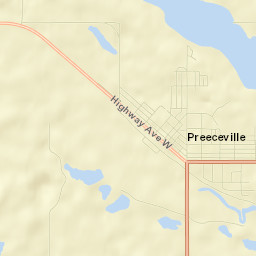 Preeceville Street Map