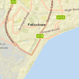 Felixstowe Street Map