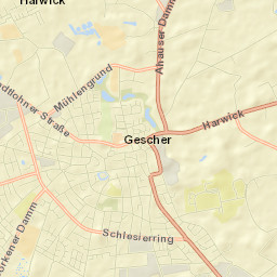 Gescher Street Map