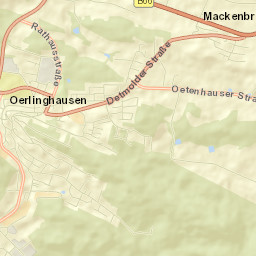 Oerlinghausen Street Map