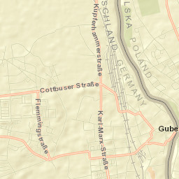 Guben Street Map