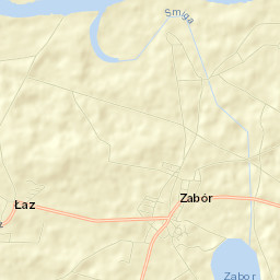 Zabór Street Map