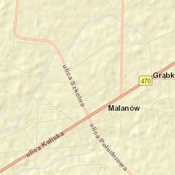Malanów Street Map