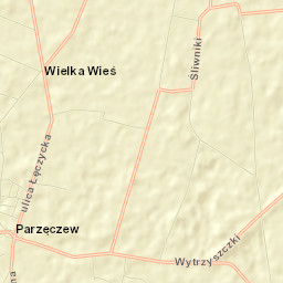 Parzęczew Street Map
