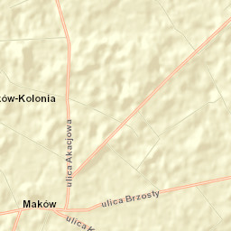 Maków Street Map