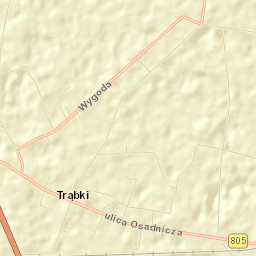 Trąbki Street Map