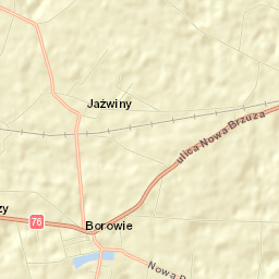 Borowie Street Map