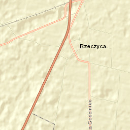 Rzeczyca Street Map