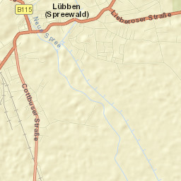 Lübben Street Map