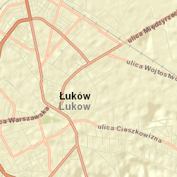 Łuków Street Map