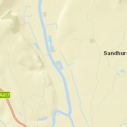 Sandhurst, Hill View (NE-bound, Unmarked) Street Map