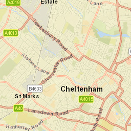 Cheltenham Street Map