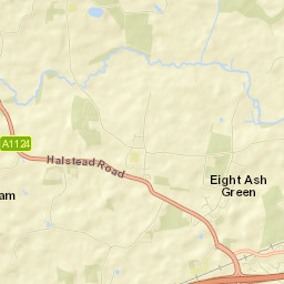 Eight Ash Green Street Map