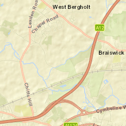 West Bergholt Street Map