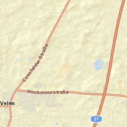 Velen Street Map