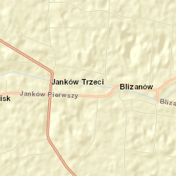 Blizanów Street Map