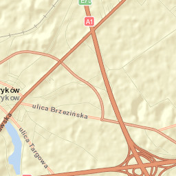 Stryków Street Map