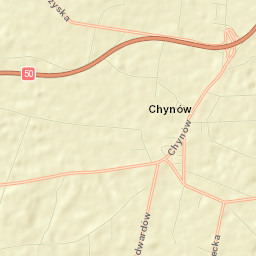 Chynów Street Map