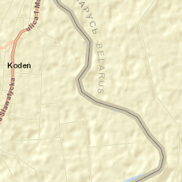 Kodeń Street Map