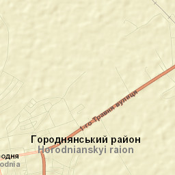 Horodnya Street Map