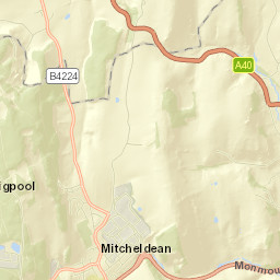 Mitcheldean Street Map