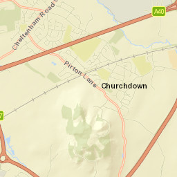 Churchdown Street Map