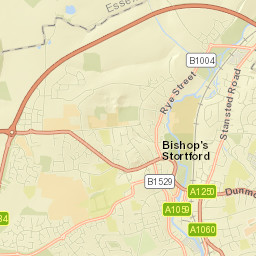 Bishops Stortford Street Map