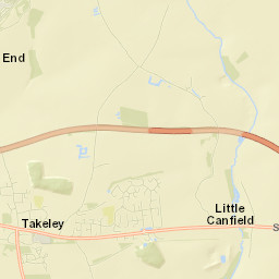 Takeley Street Map