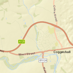 Coggeshall Street Map