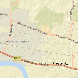 Piesteritz Street Map