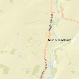 Much Hadham Street Map