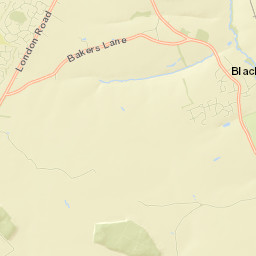 Black Notley Street Map