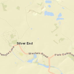 Silver End Street Map