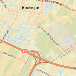 Beuningen Street Map