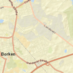 Borken Street Map