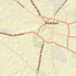 Staßfurt Street Map