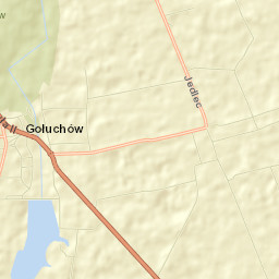 Gołuchów Street Map