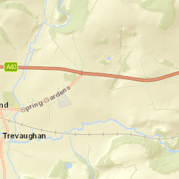 A40, Whitland, Carmarthenshire SA34, UK Street Map