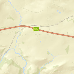A40, St Clears, Carmarthenshire SA33, UK Street Map