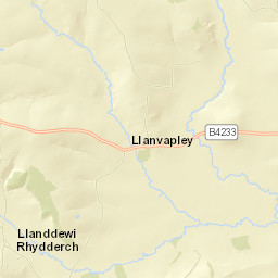 B4233, Abergavenny, Monmouthshire NP7 Street Map