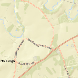 Drakes Lane, North Leigh, Witney, Oxfordshire Street Map