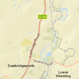 Sawbridgeworth Street Map